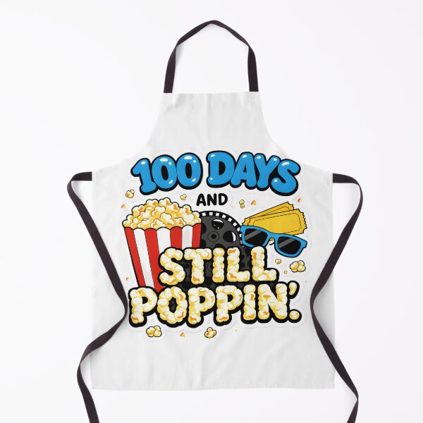 Item preview, 100 Days And Still Poppin Blue Yellow Pop Art Outlined 100th Day Of School Popcorn Teacher Shirt designed and sold by JaaCreativeShop.