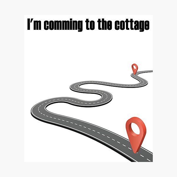 Item preview, I'm Coming to the Cottage Sticker and t-shirt designed and sold by Khalid lq.