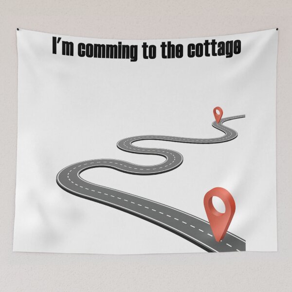 Item preview, I'm Coming to the Cottage Sticker and t-shirt designed and sold by Khalid lq.