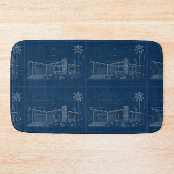 Item preview, Vintage Palm Springs House Plan 4 designed and sold by Jeffsredbubble.
