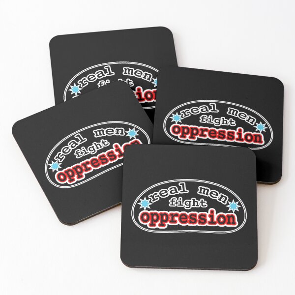 Item preview, Real men fight oppression, black background designed and sold by mntimg.