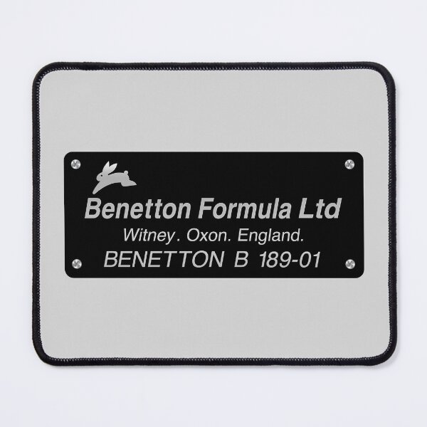Item preview, Internal Identification Plate From Benetton F1 Season '89 Model B189 Art designed and sold by San Studios Co..
