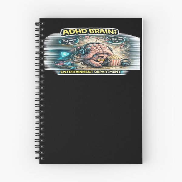 Item preview, ADHD Brain Entertainment Department Funny Dopamine Meme designed and sold by FeralMindStudio.