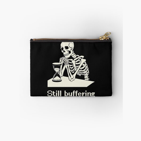 Aperçu de l'œuvre Squelette regardant un sablier en cours de chargement créée et vendue par SignumShop.