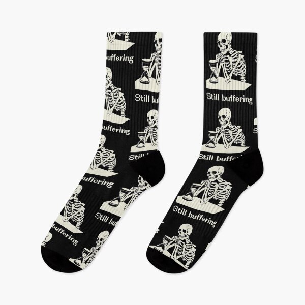 Item preview, Skeleton Watching Hourglass Loading designed and sold by SignumShop.