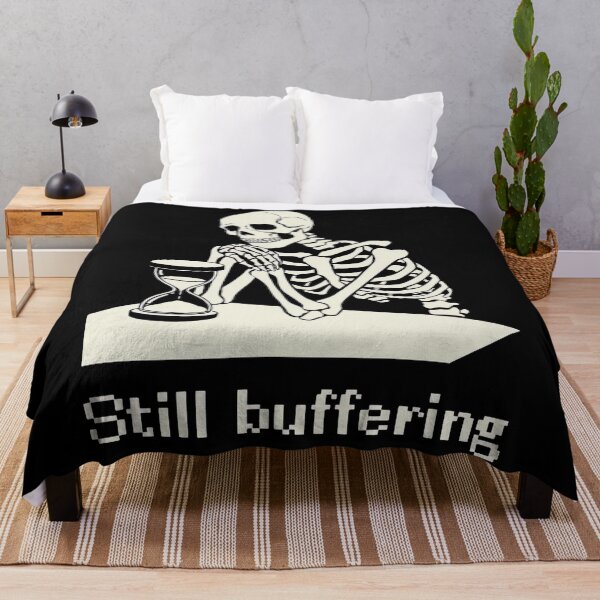 Item preview, Skeleton Watching Hourglass Loading designed and sold by SignumShop.