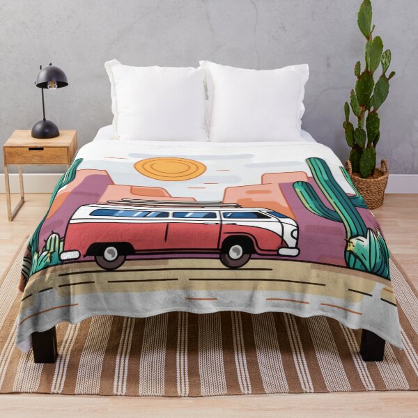 Item preview, Classic van travels through desert designed and sold by anytka.
