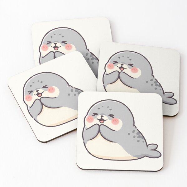 Item preview, Cute Kawaii Seal – Adorable Baby Seal Cartoon designed and sold by soletstudio.
