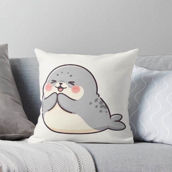Item preview, Cute Kawaii Seal – Adorable Baby Seal Cartoon designed and sold by soletstudio.