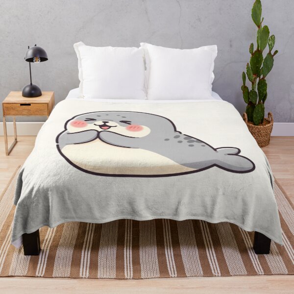 Item preview, Cute Kawaii Seal – Adorable Baby Seal Cartoon designed and sold by soletstudio.