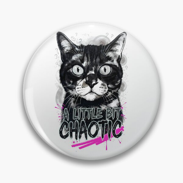Item preview, A Little Bit Chaotic Edgy Streetwear Cat designed and sold by etuvibes.