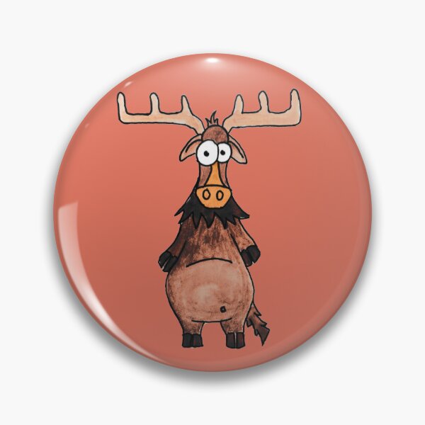 Item preview, Bruce the Monarch of the North: Rustic Hand-Drawn Moose Sketch designed and sold by Englandbear.