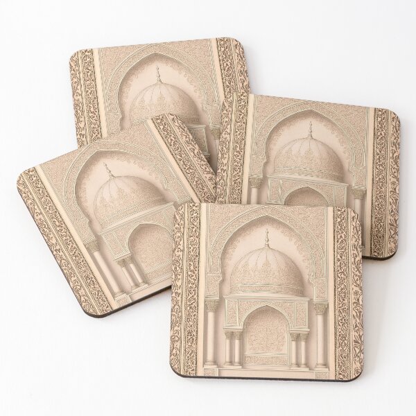 Item preview, Ornate Islamic Mihrab & Dome: Minimalist Palatial Architecture Illustration (V.3) designed and sold by D-Islamic.