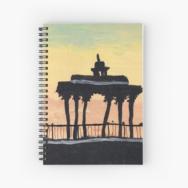 Brighton's Bandstand at Sunset Spiral Notebook