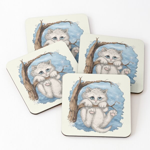 Item preview, Funny Opalite Kitten in Tree designed and sold by zozozoshion.