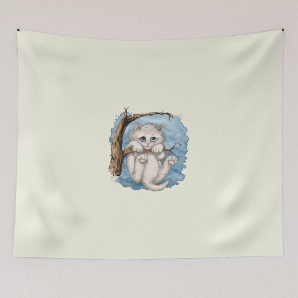 Item preview, Funny Opalite Kitten in Tree designed and sold by zozozoshion.