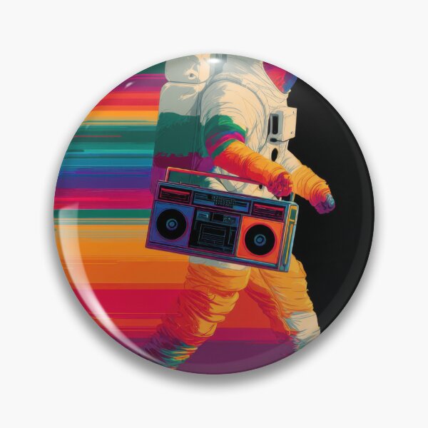 Item preview, Space traveler walks with a boom box designed and sold by anytka.