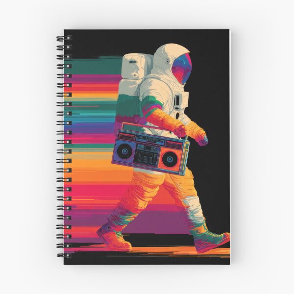 Item preview, Space traveler walks with a boom box designed and sold by anytka.