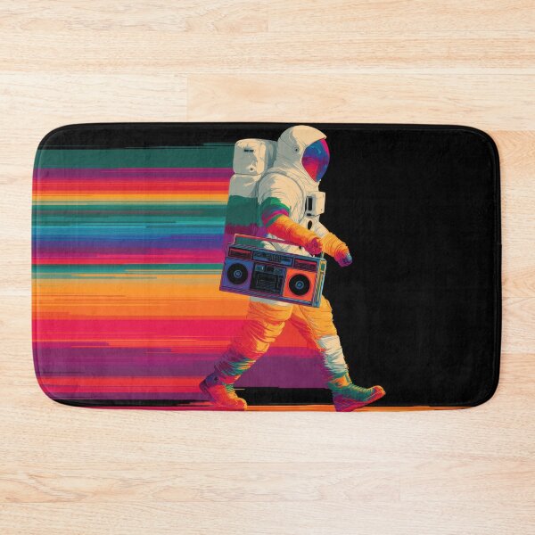 Item preview, Space traveler walks with a boom box designed and sold by anytka.