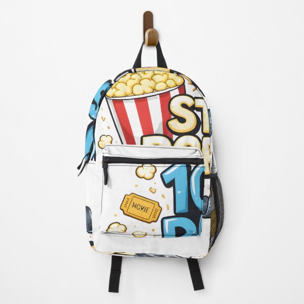 Item preview, 100 Days And Still Poppin Blue White Film Reel Popcorn 100th Day Of School Teacher Shirt designed and sold by JaaCreativeShop.