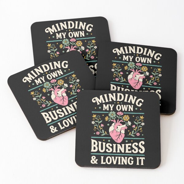 Item preview, Minding My Own Business Positive Mindset & Self Care Aesthetic designed and sold by Emmatshirt1.