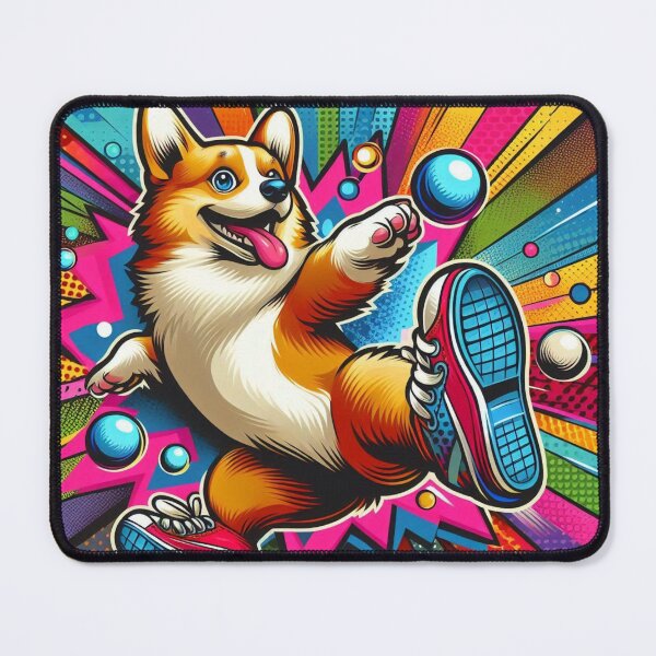 Item preview, Pop Art Corgi breakdance doing designed and sold by Dogandesighn.