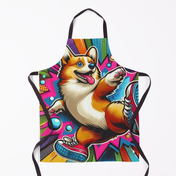 Item preview, Pop Art Corgi breakdance doing designed and sold by Dogandesighn.