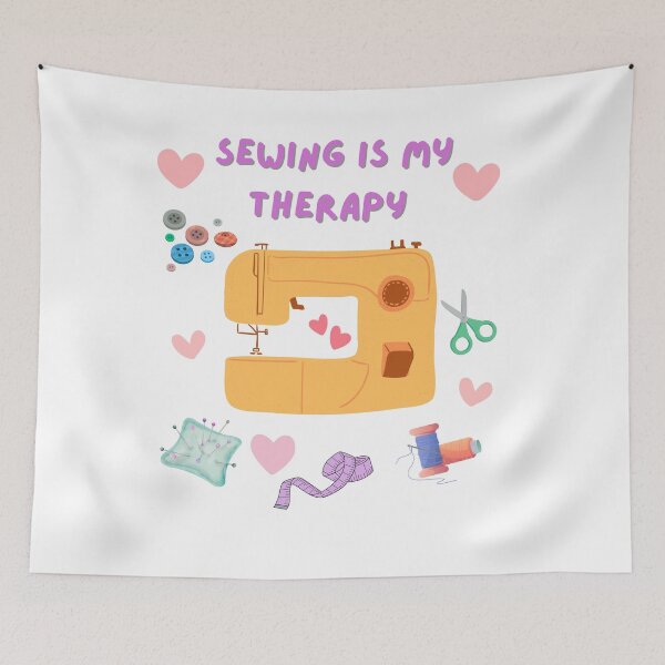 Item preview,  Sewing Is My Therapy Sewing Woman designed and sold by AleksandraJac05.