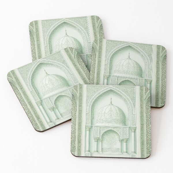 Item preview, Ornate Islamic Mihrab & Dome: Minimalist Palatial Architecture Illustration (V.4) designed and sold by D-Islamic.