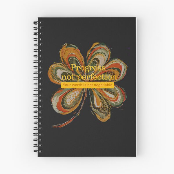 Item preview, Progress Not Perfection – Imperfect Flower of Self-Worth designed and sold by Aquarius-club.