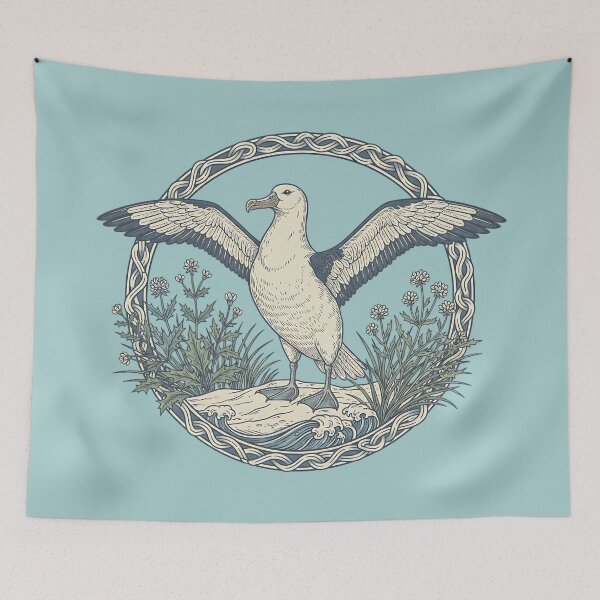 Item preview, Albatross Seabird Maritime Coastal Art designed and sold by BirdsnStuff.