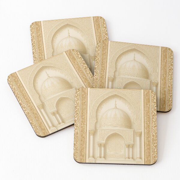 Item preview, Ornate Islamic Mihrab & Dome: Minimalist Palatial Architecture Illustration (V.2) designed and sold by D-Islamic.