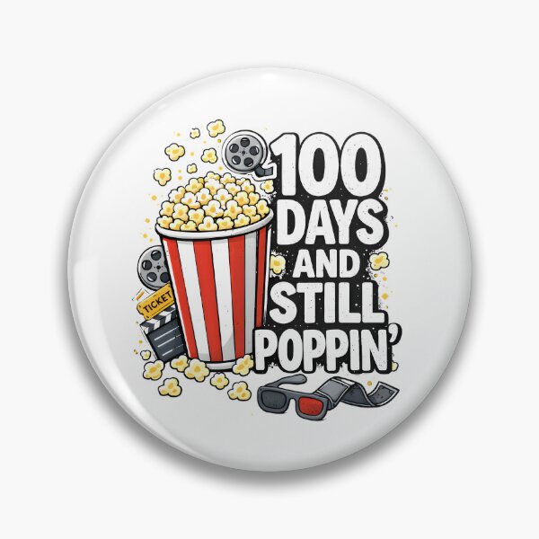 Item preview, 100 Days And Still Poppin Black White 3D Glasses Bold Stacked 100th Day Of School Teacher Shirt designed and sold by JaaCreativeShop.