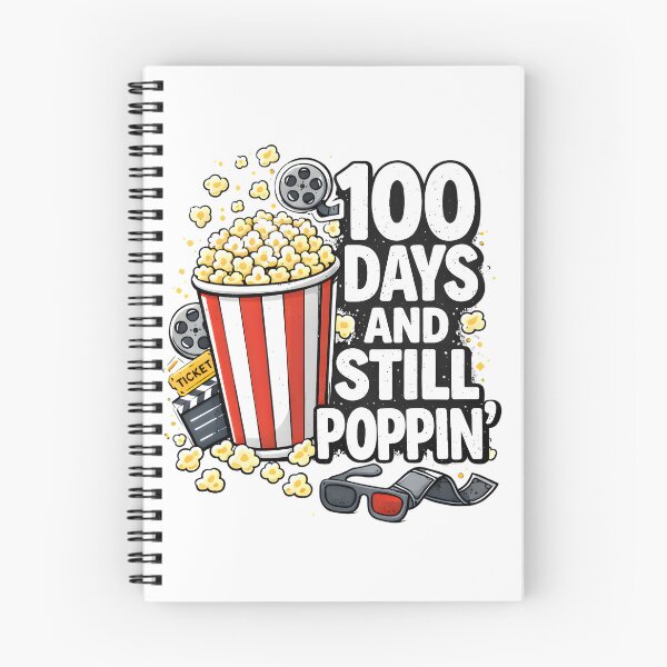 Item preview, 100 Days And Still Poppin Black White 3D Glasses Bold Stacked 100th Day Of School Teacher Shirt designed and sold by JaaCreativeShop.