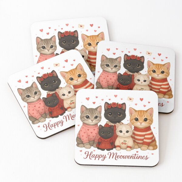 Item preview, Happy Meowentines - Valentine Cat  designed and sold by ZBIFBOUETLA.
