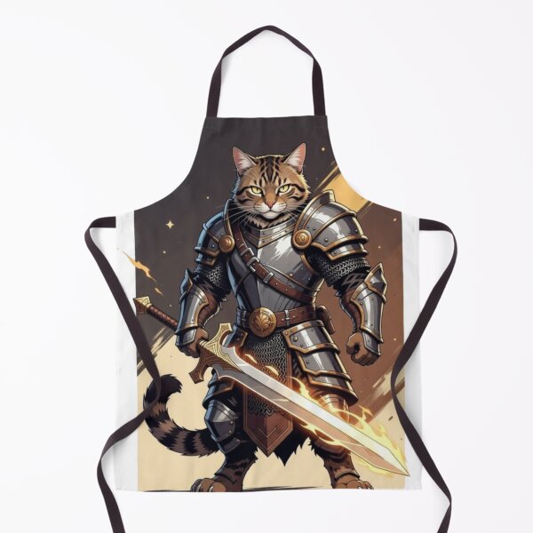 Item preview, Warrior cat with its armor and fire sword designed and sold by UrbanView.
