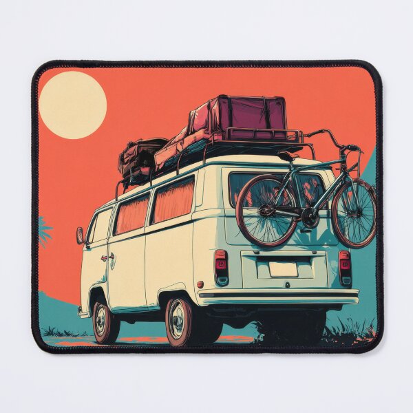 Item preview, Vint van bike road trip designed and sold by anytka.