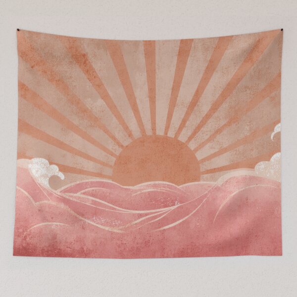 Item preview, Vibrant waves, sunset glow designed and sold by anytka.