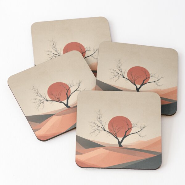 Item preview, Sunset over a desert landscape designed and sold by anytka.