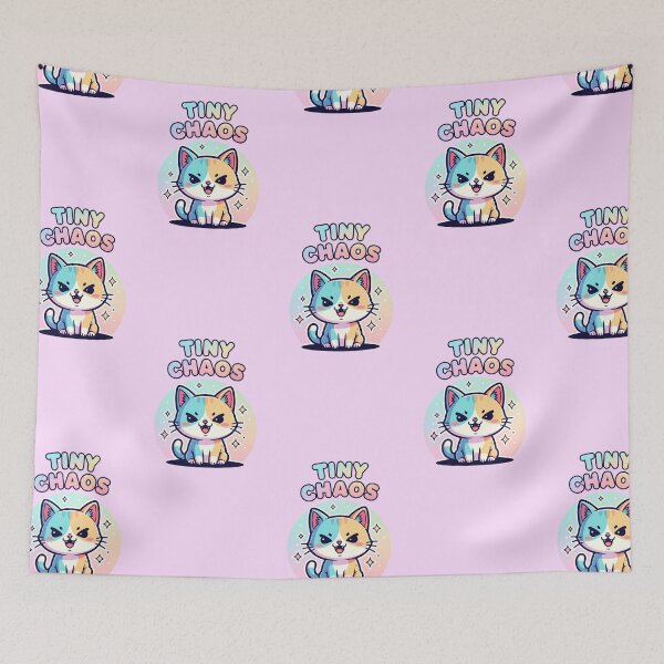 Item preview, Tiny Chaos - Cute Cat Design designed and sold by artaipix.