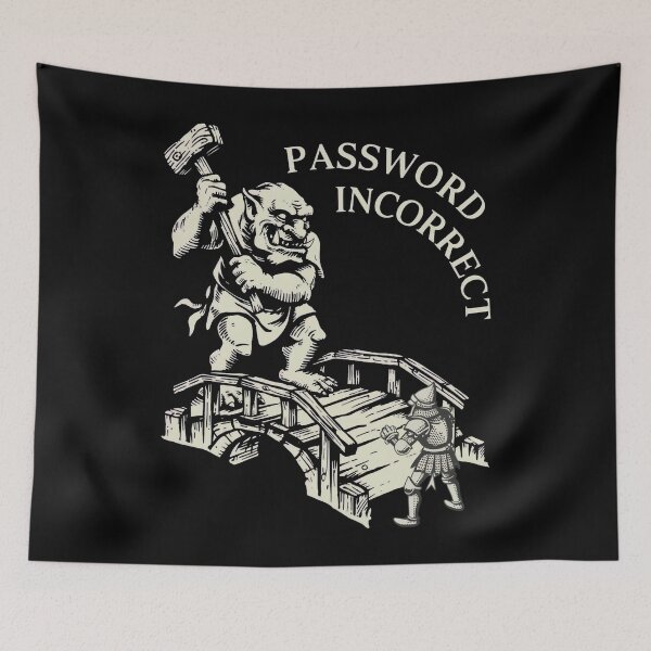 Item preview, Troll Guarding Bridge Password designed and sold by SignumShop.
