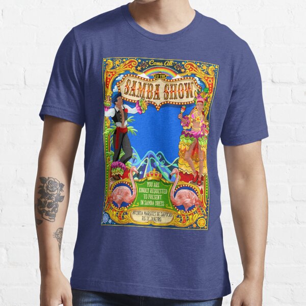Rio Carnival Poster Illustration Brazil Carnaval Mask Show Parade  Essential T-Shirt for Sale by aurielaki