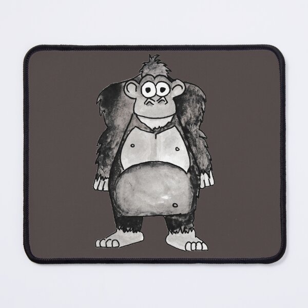 Item preview, The Pot-Bellied Primate: Hand-Drawn Whimsical Gorilla Sketch designed and sold by Englandbear.
