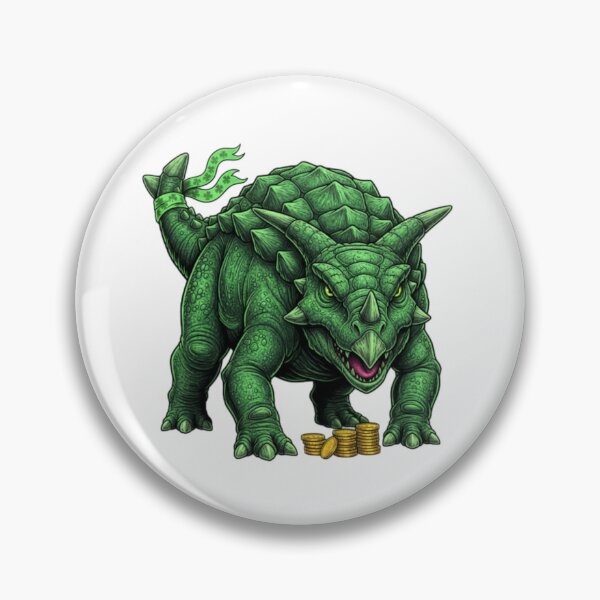 Item preview, Ankylosaurus guarding gold designed and sold by JonysCreativeDesigns.
