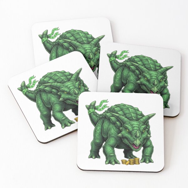 Item preview, Ankylosaurus guarding gold designed and sold by JonysCreativeDesigns.