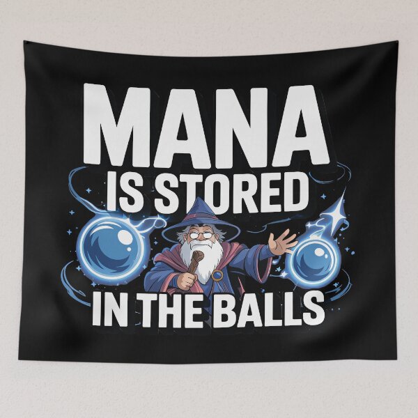 Item preview, Mana is Stored in The Balls designed and sold by Jacky-Design.