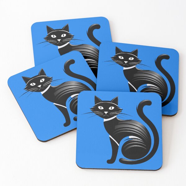 Item preview, Stylized Black Cat Modern Design 1 designed and sold by DigitalandPhoto.