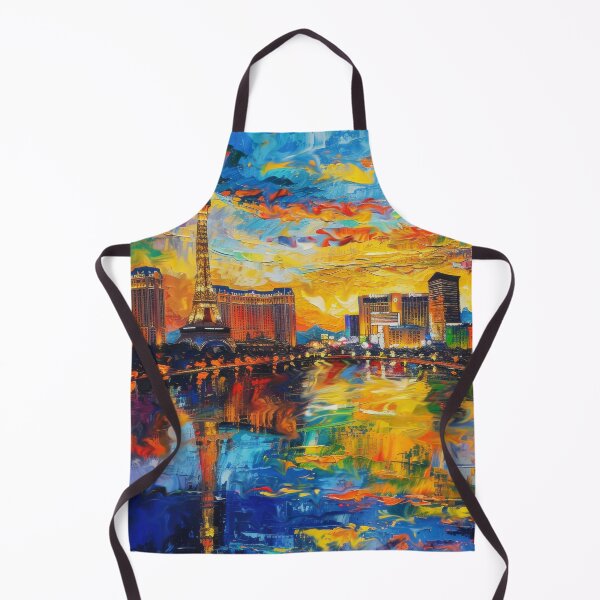 Item preview, Las Vegas Strip – Impressionist Eiffel Tower Sunset designed and sold by SkylineVistas Designs.