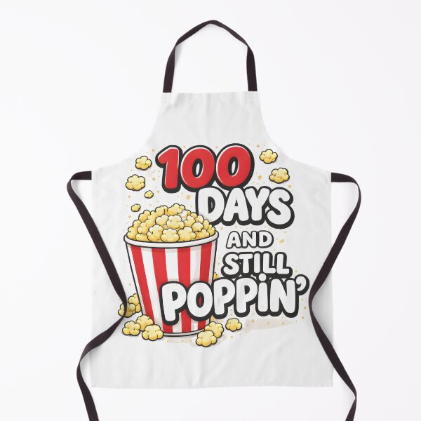Item preview, 100 Days And Still Poppin Red White Blue Bold Block Letters 100th Day Of School Teacher Shirt designed and sold by JaaCreativeShop.