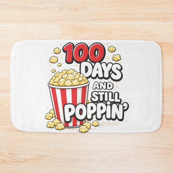 Item preview, 100 Days And Still Poppin Red White Blue Bold Block Letters 100th Day Of School Teacher Shirt designed and sold by JaaCreativeShop.